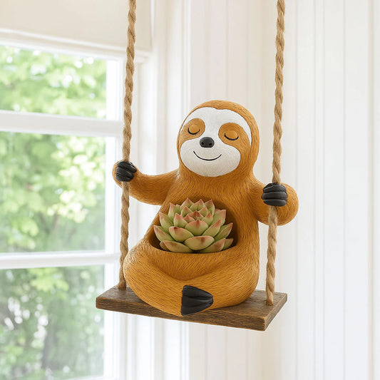 Cute Happy Sloth Planter