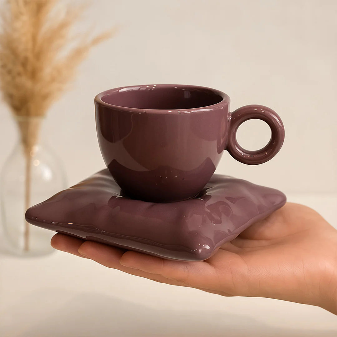 Ceramic Cup & Saucer Set