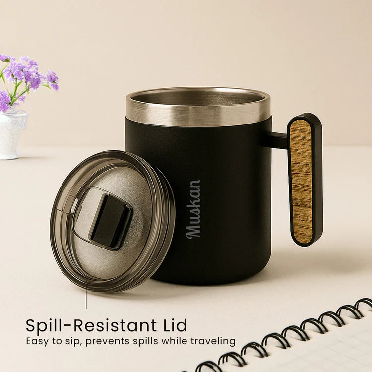 Personalized Black Coffee Mug