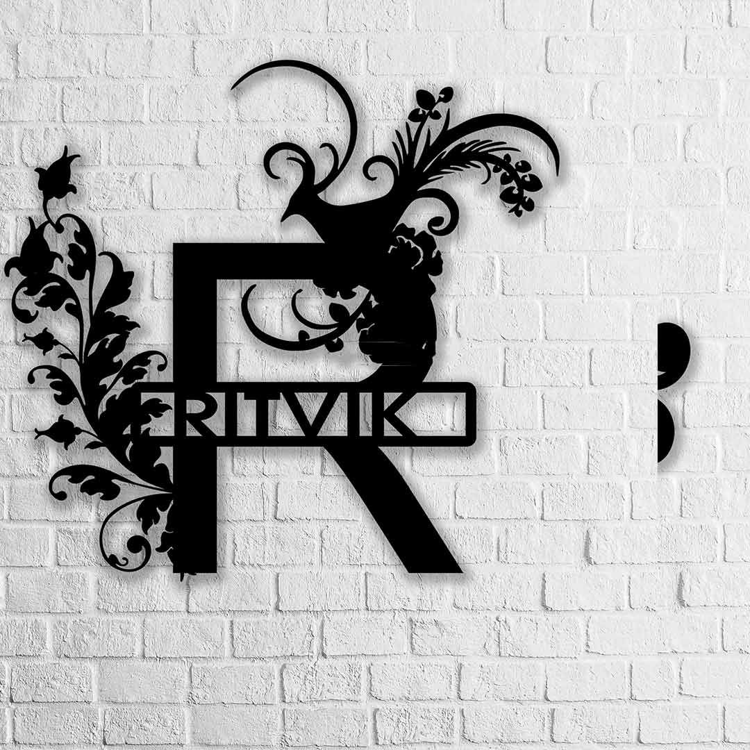PERSONALIZED BIRDS WOODEN LETTER MONOGRAM