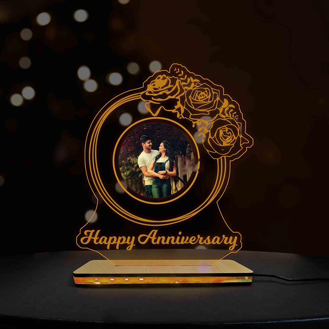 3D Acrylic Multi-Led Table Lamp For Bf And Gf