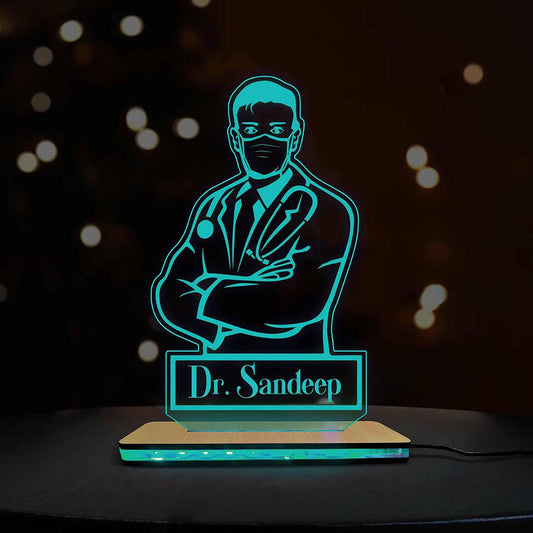 3d Acrylic Multi-Colored Doctor LED Lamp