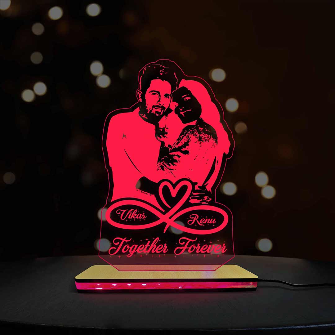 3D Acrylic Multi-Led Table Lamp For True Lovers