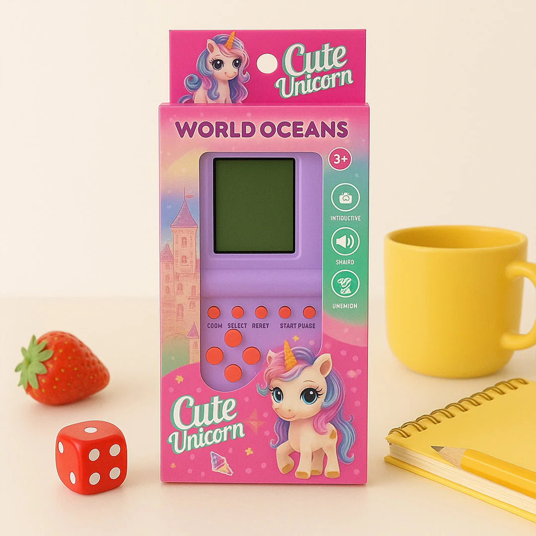 Personalized Unicorn Brick Console Game