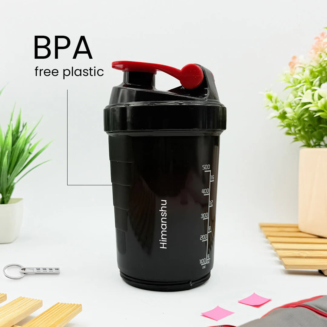 Personalized Spider Shaker Bottle 500ml –Multi-Piece Design for Protein & Workouts