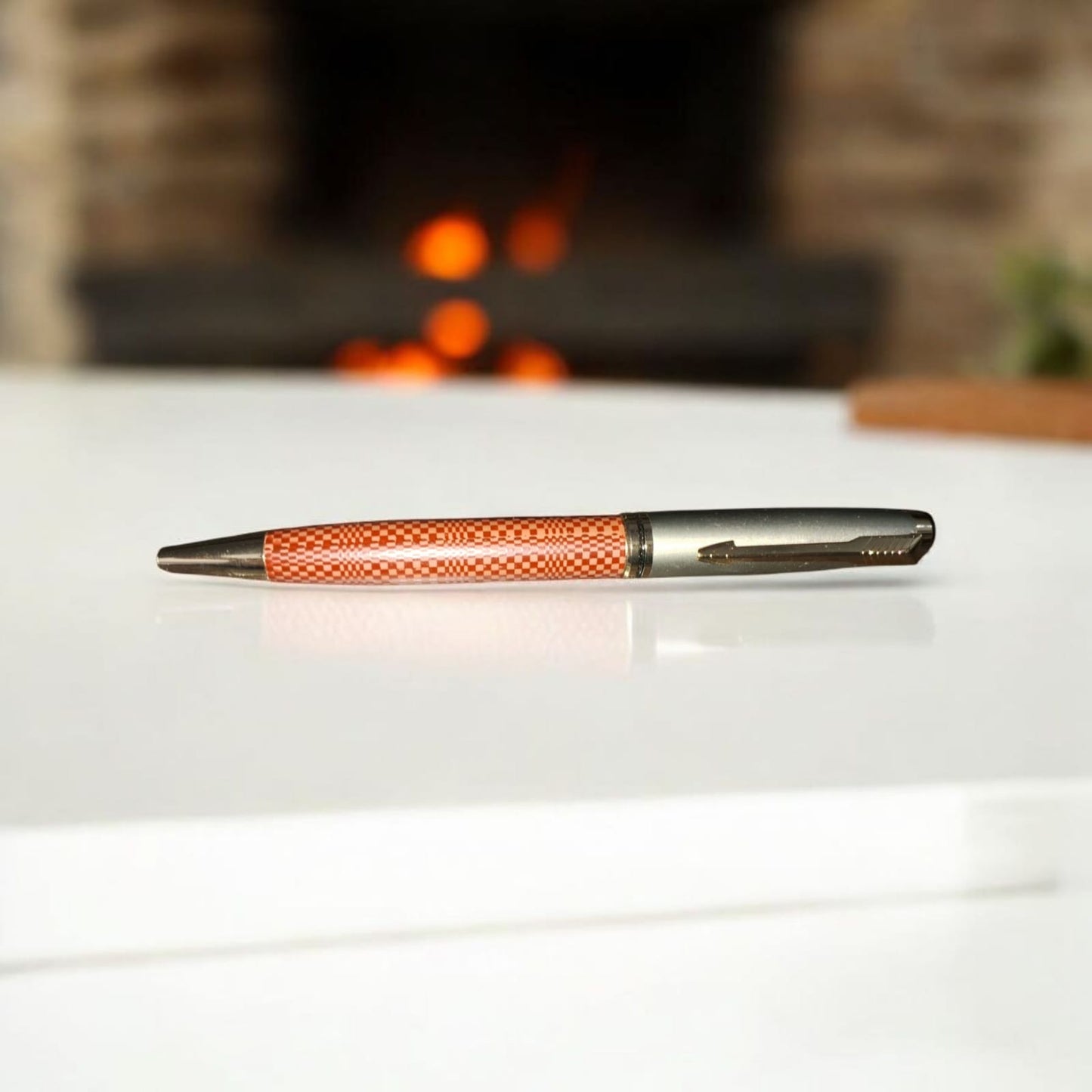 Roller Metallic Finish Ball Pen - Red