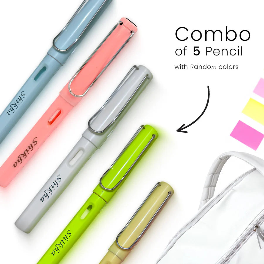 Multicolor Endless Customized 5 Pencils With Eraser
