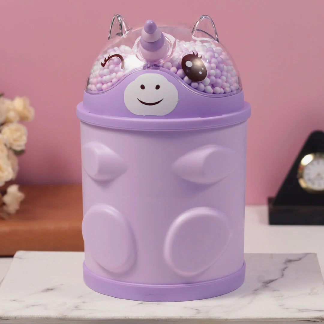 PERSONALIZED PLASTIC PIGGY BANK -UNICORN DESIGN GULLAK FOR GIRLS