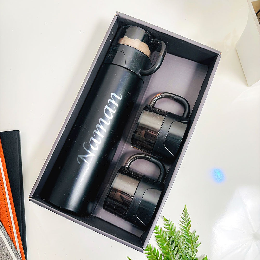 Heavy quality flask set