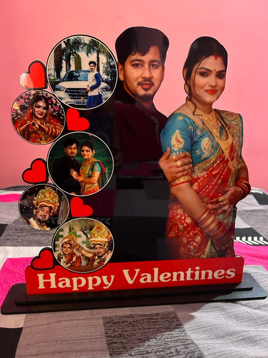 Valentine Special Wooden Table Top With Cutout- 12x16