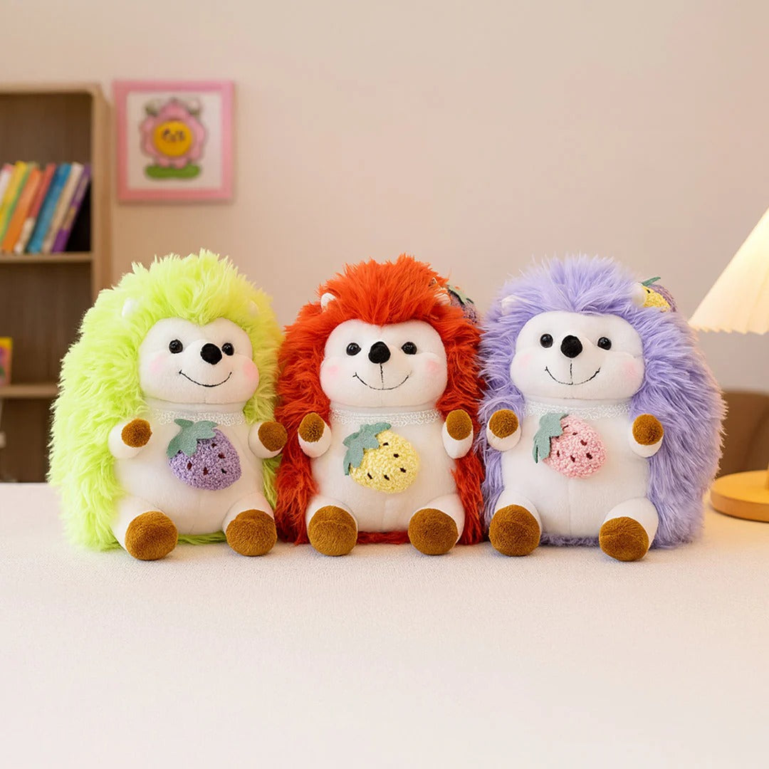 Colorful Fruit Hedgehog Plush Toy.