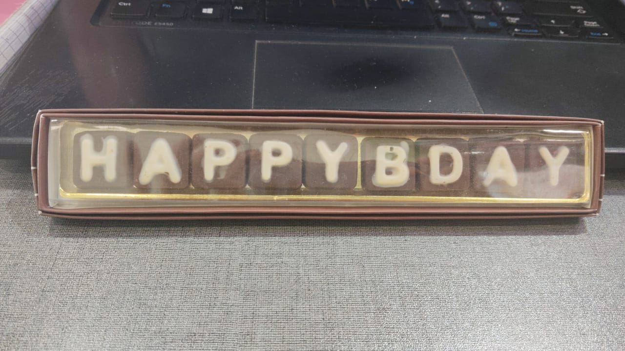 happy birthday chocolate