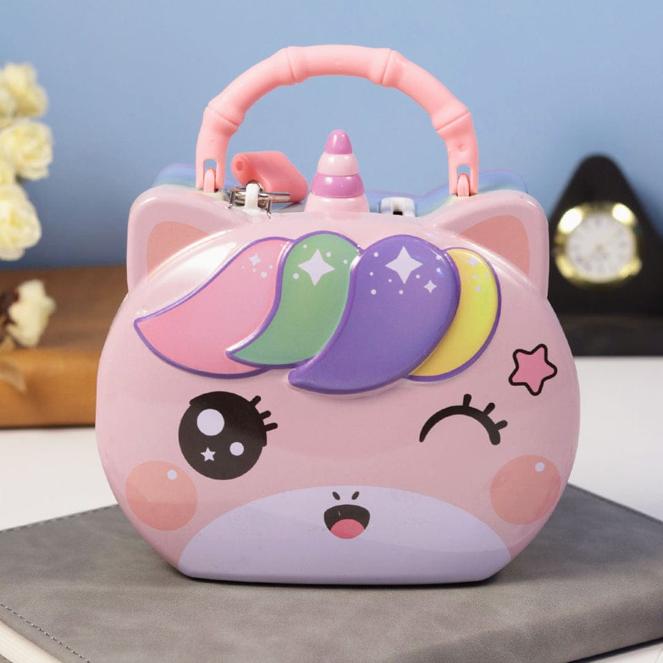 Customise Metel Piggy Bank With Lock