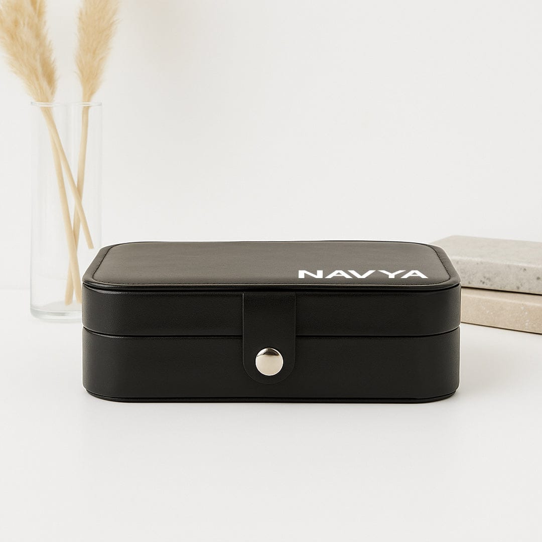 Personalized Black Jewellery Box big size