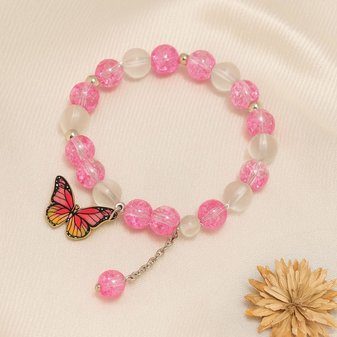 Pink Bead Bracelet Gift Box