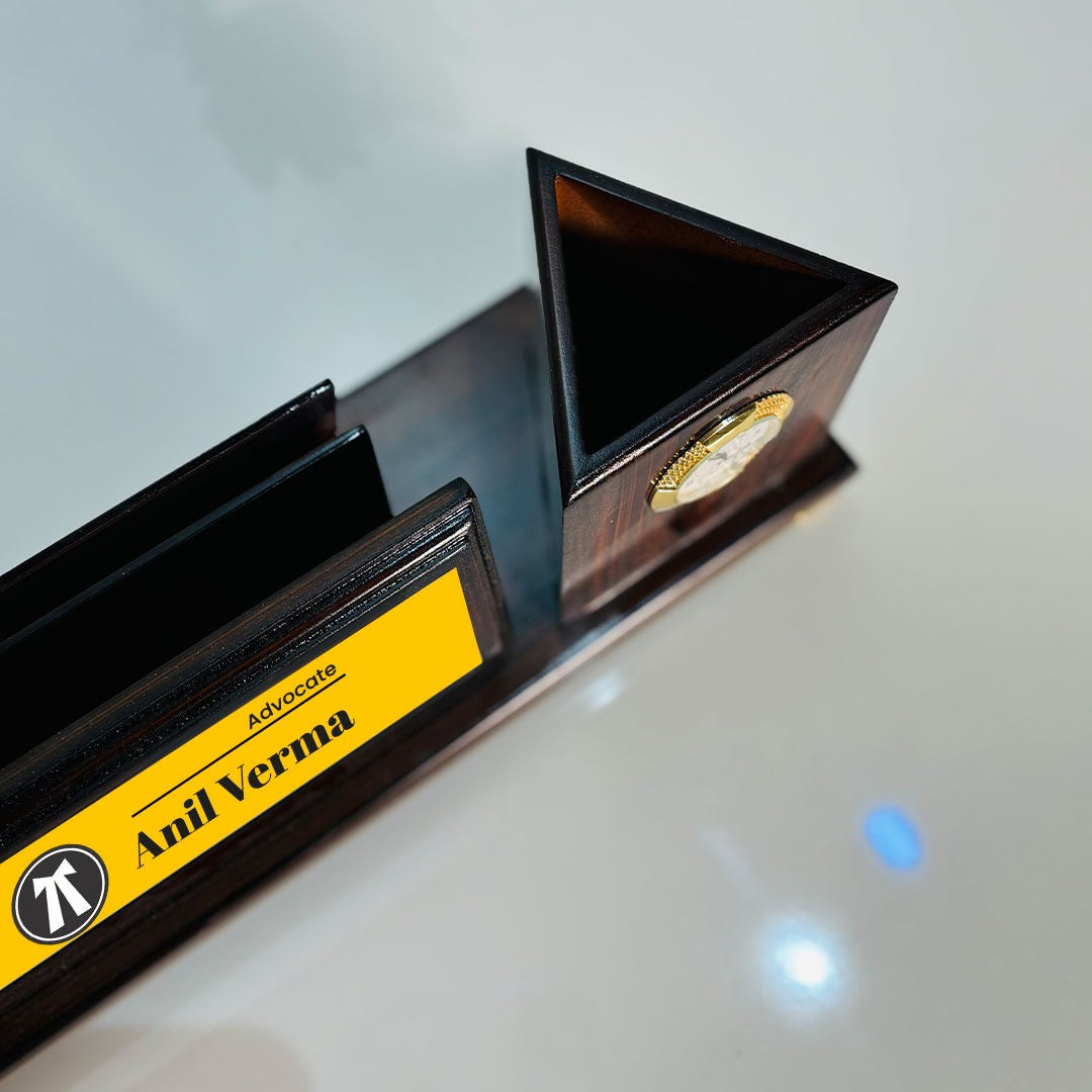 Customise Table Organizer Heavy Finish Wooden .