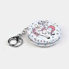 Personalized Unicorn Mirror Keychain