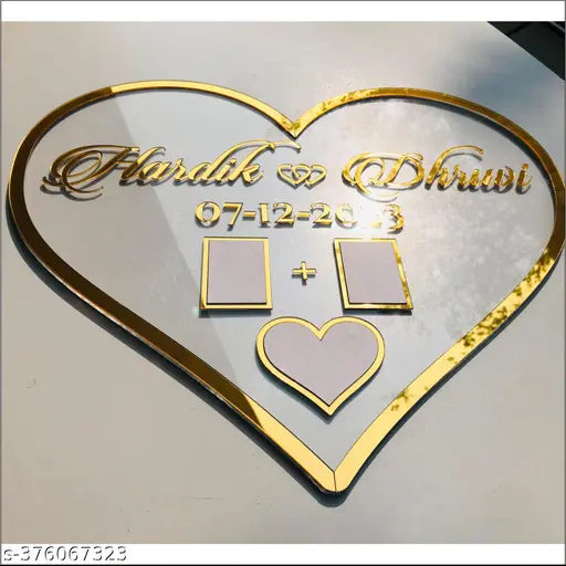 CUSTOMIZED LOVE AGREEMENT IN HEART SHAPE FOR COUPLES
