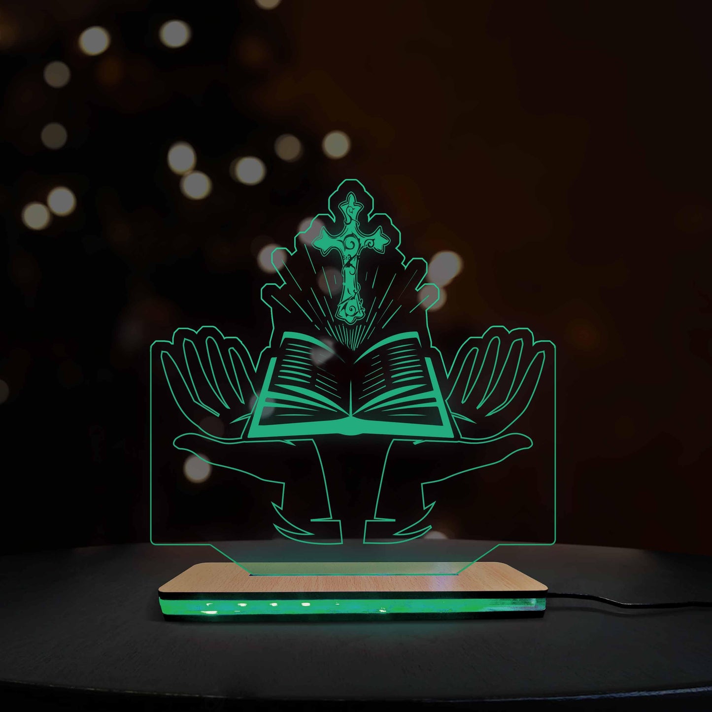 3d Acrylic Multi-Colored Jesus LED Lamp