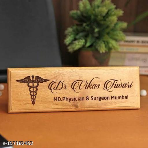 Wooden Nameplates| Customize Desk