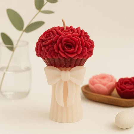 Red Rose Bouquet Scented Candle