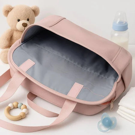 Personalized Baby Essentials Organizer Bag – Pink