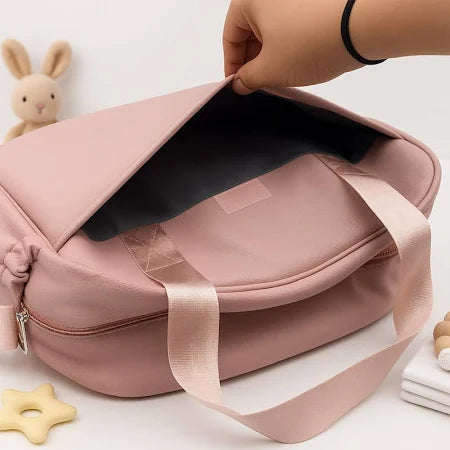 Personalized Baby Essentials Organizer Bag – Pink