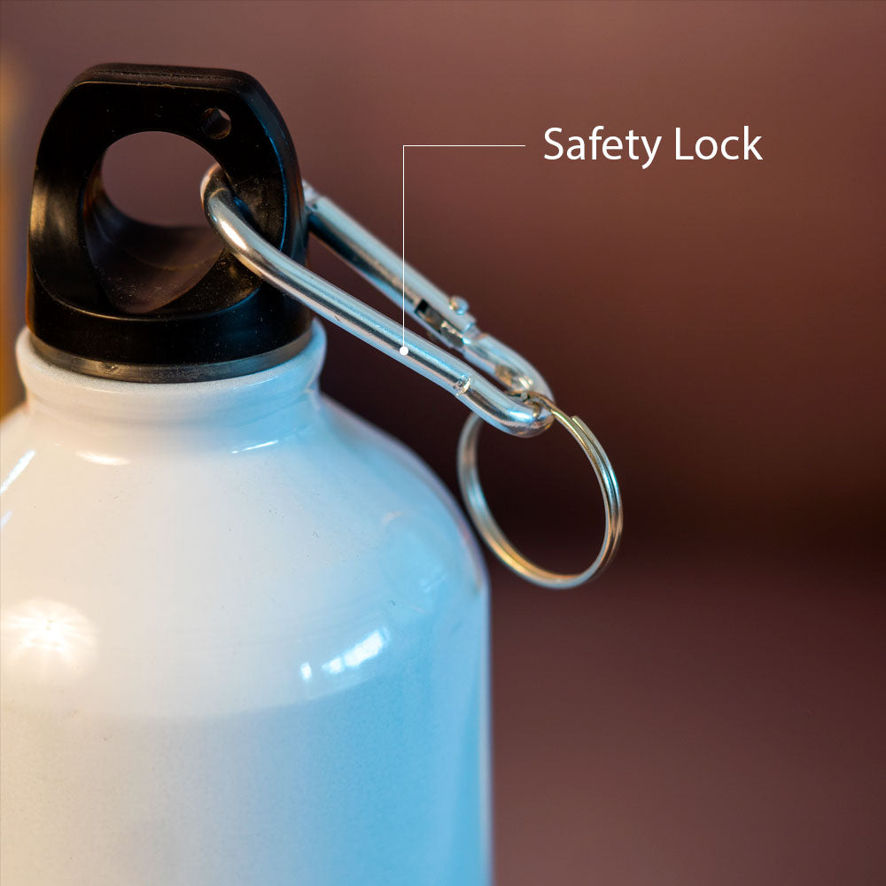 Customized White Stainless Sipper Water Bottle