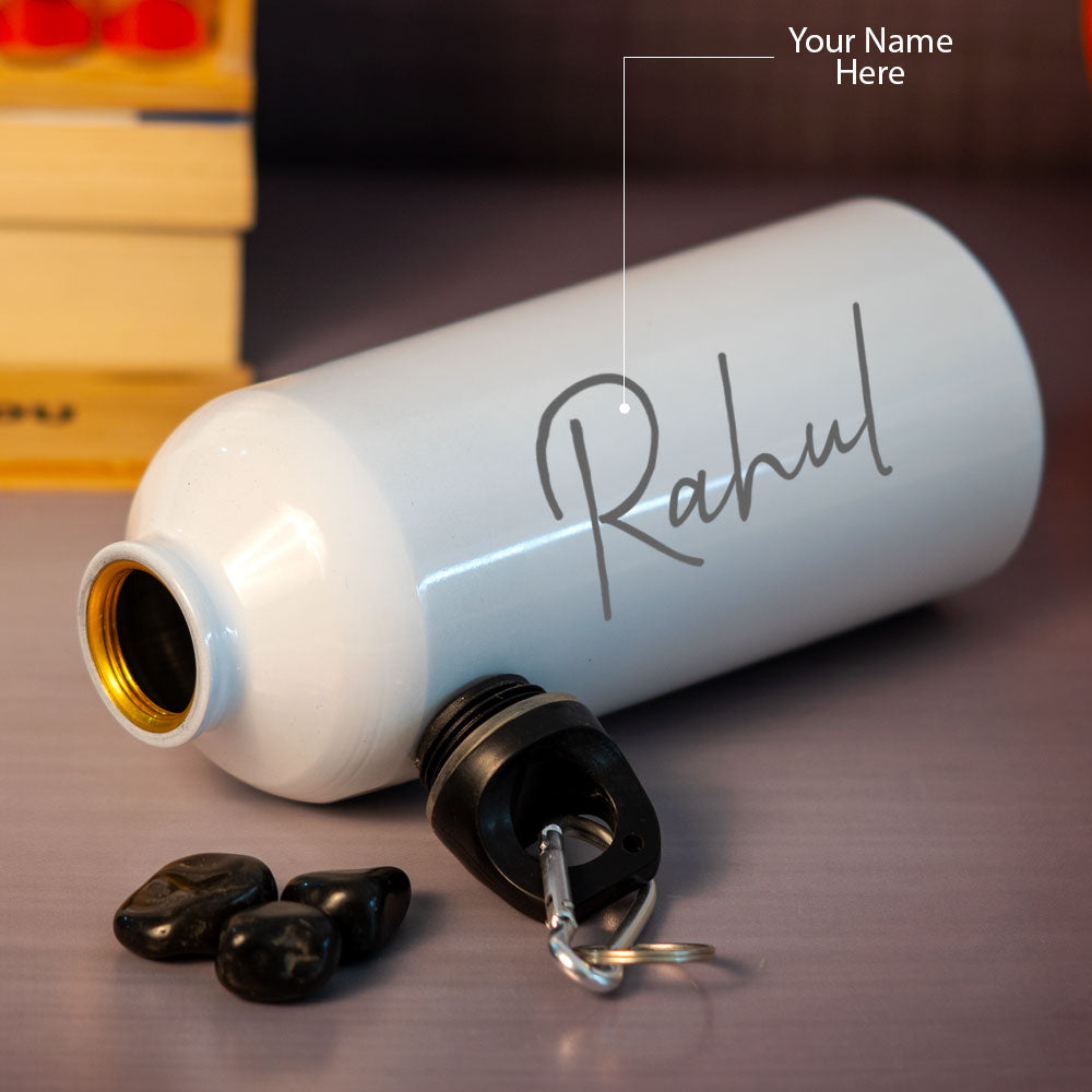 Customized White Stainless Sipper Water Bottle