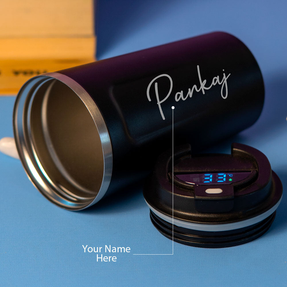 Black Stainless Steel Coffee Mug Or Water Bottle