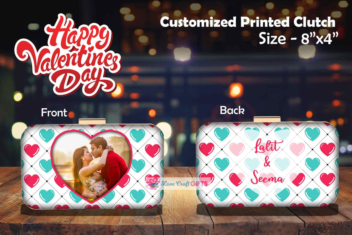 PERSONALIZED LADIES CLUTCH BAGS | love craft gift