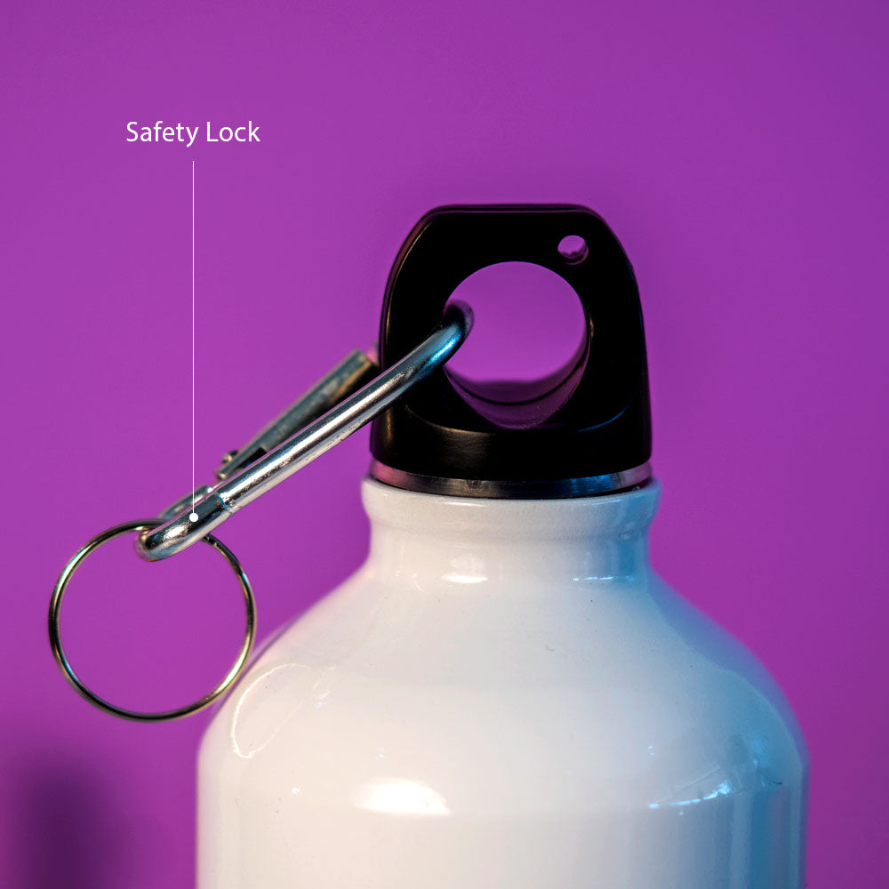 White Stainless Sipper Water Bottle