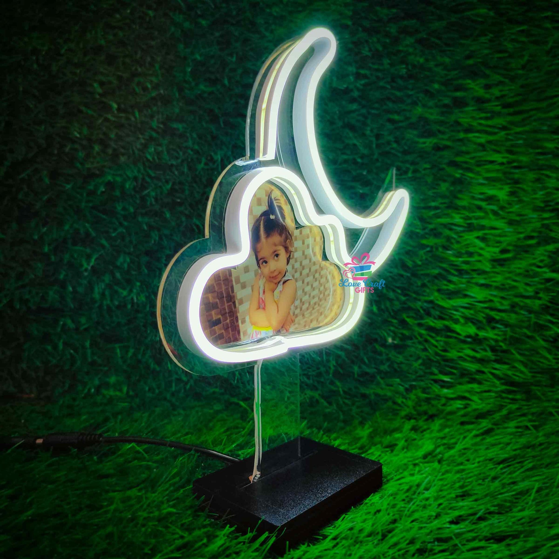 MOON-CLOUD NEON TABLE LAMP - love craft gift