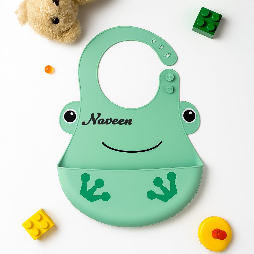 Personalized Silicone Baby Bib.