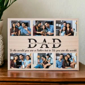 Personalised sublimation wooden  – Photo Collage Frame