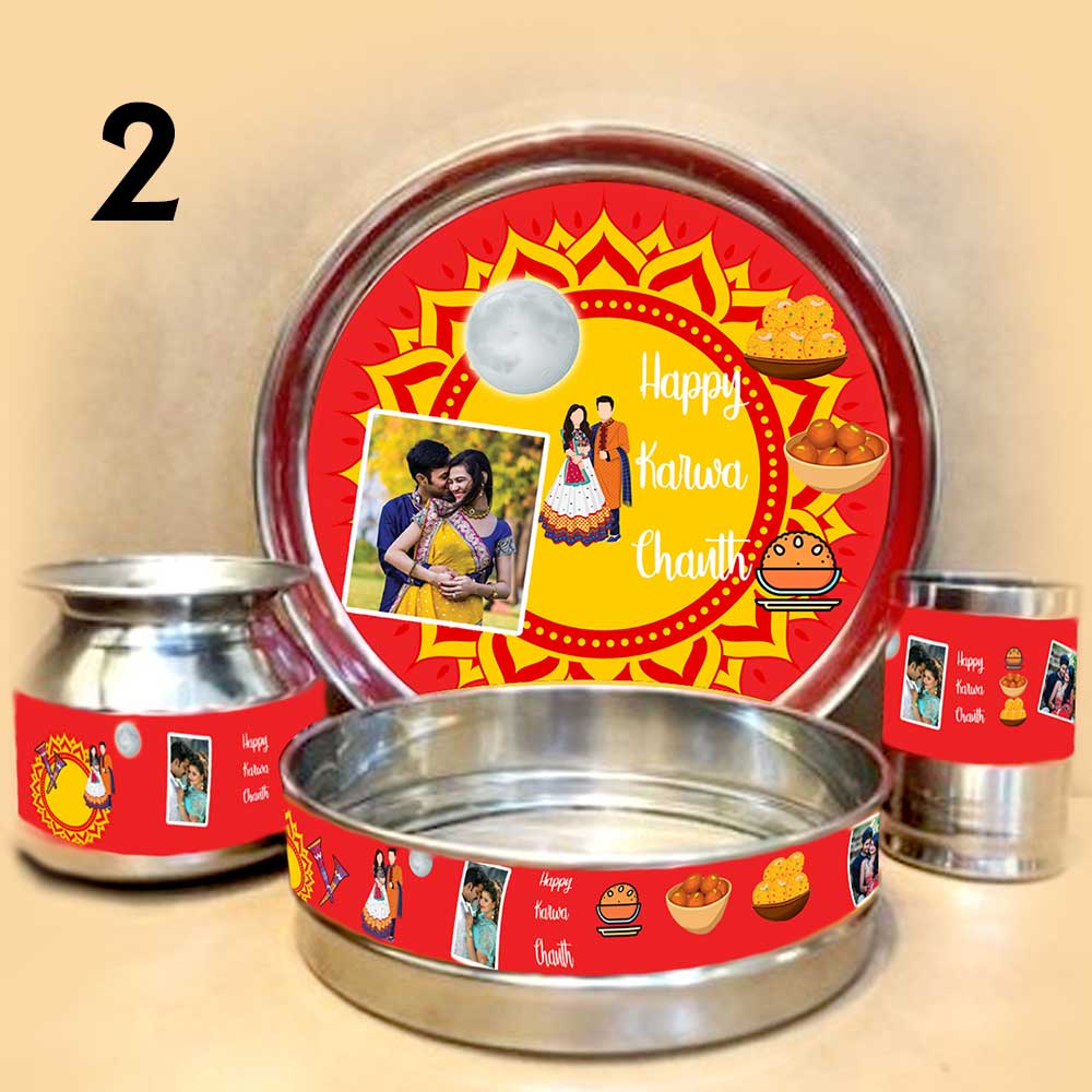 Customized Karwa Chauth Pooja Thali Set