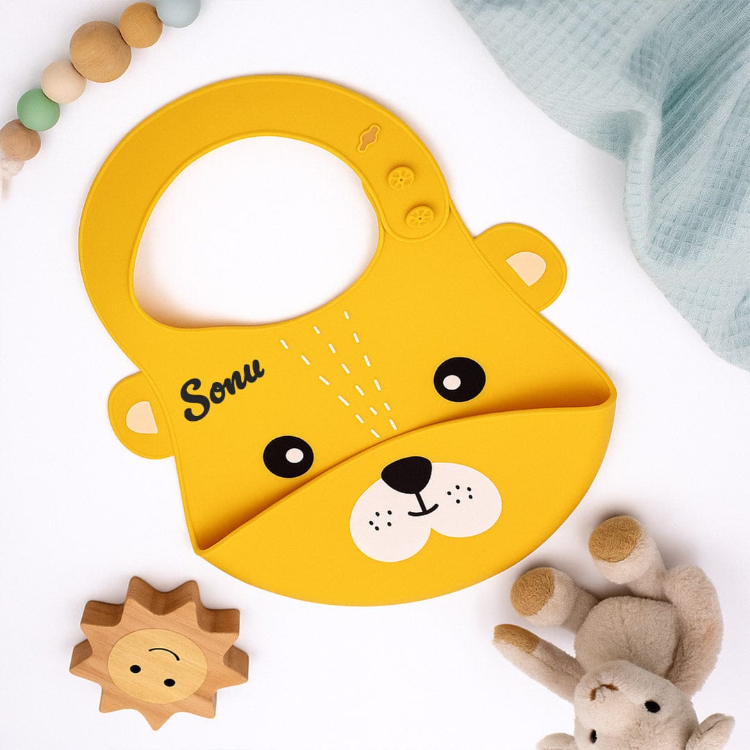 Personalized Silicone Baby Bib.