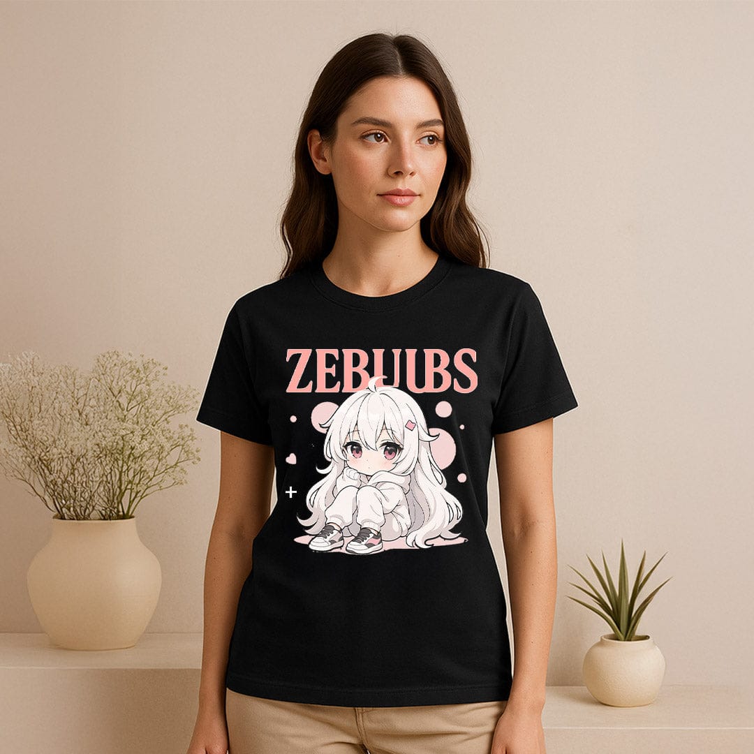 Kawaii Anime Girl Graphic T-Shirt.