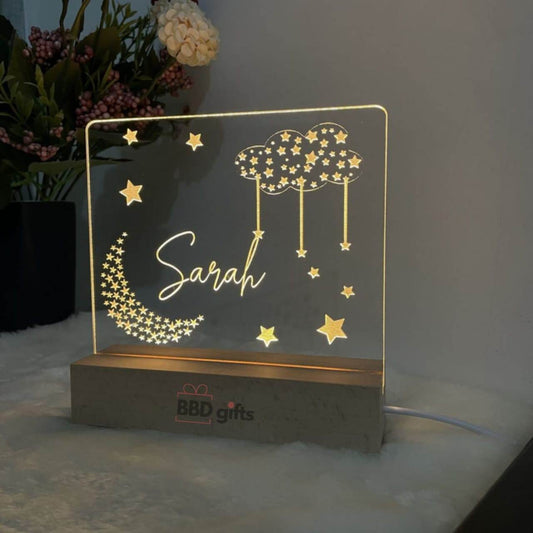 Customized Moon and Star Nightlight