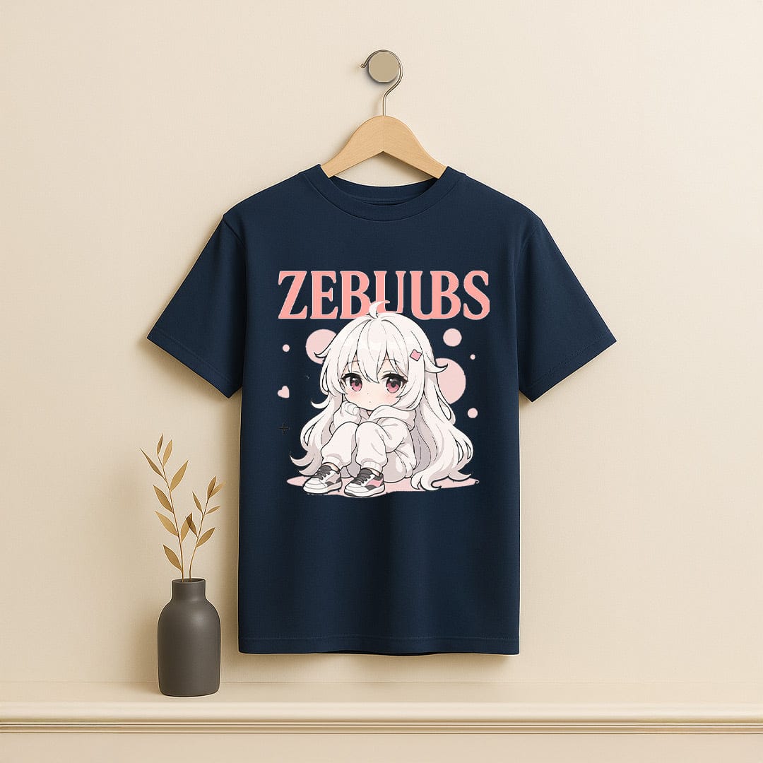 Kawaii Anime Girl Graphic T-Shirt.