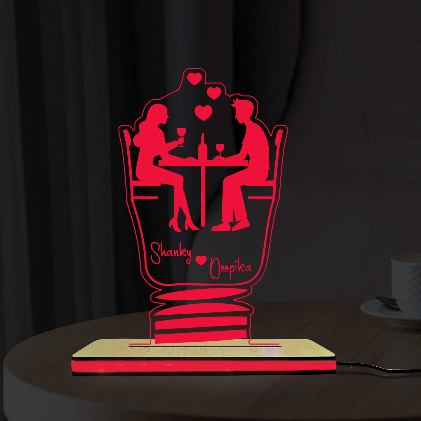Valentine Special Acrylic LED Lamp