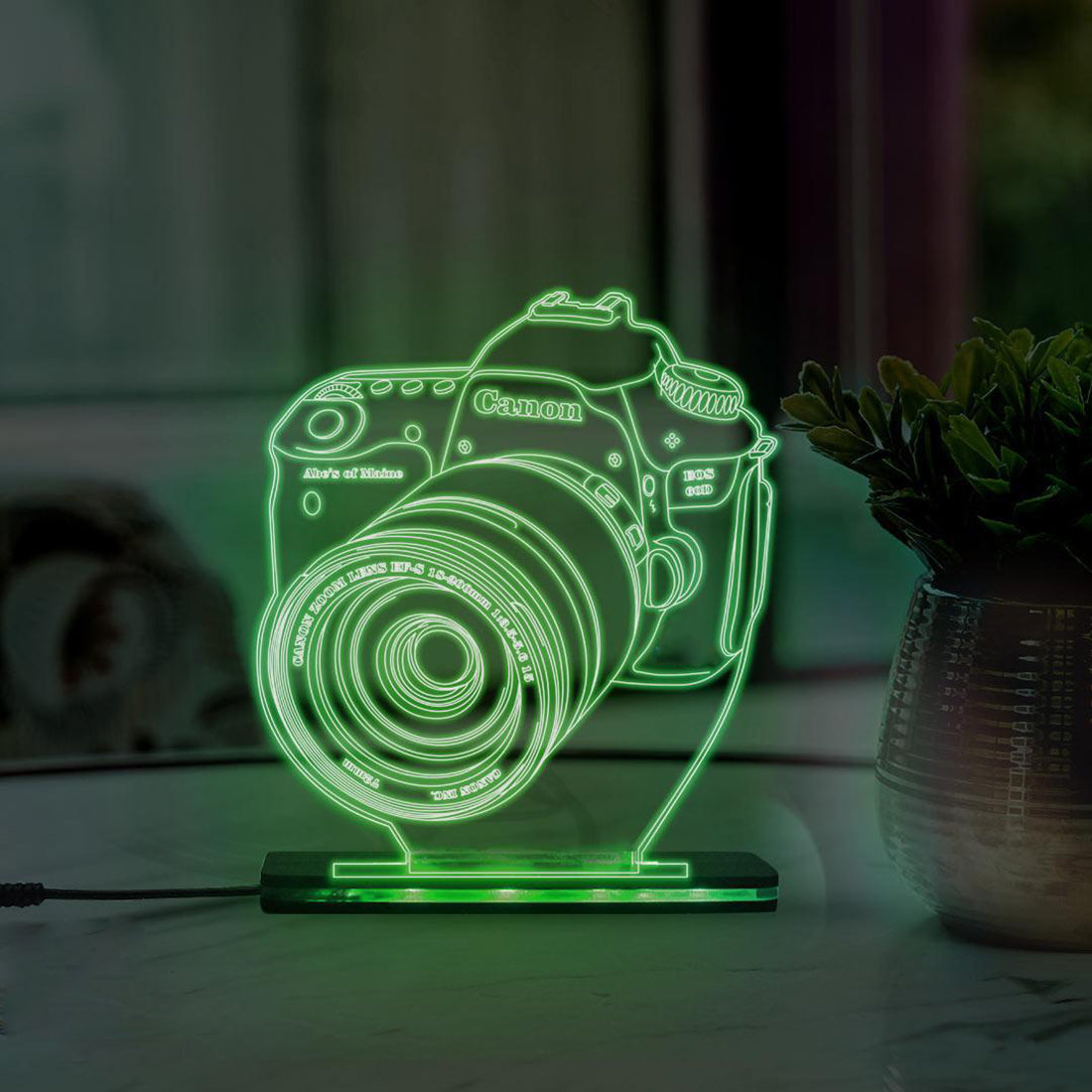 3d Acrylic Multi-Colored Camera LED Lamp