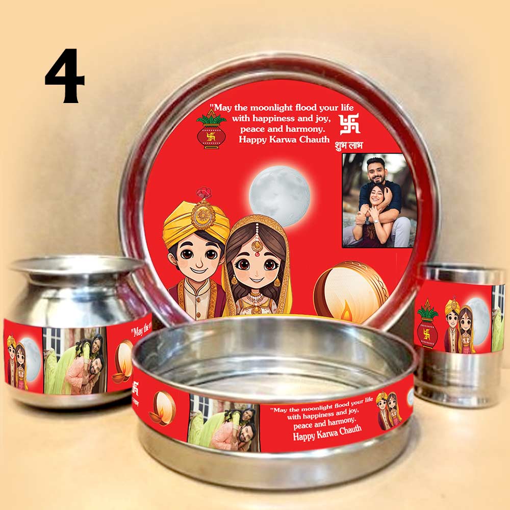 Customized Karwa Chauth Pooja Thali Set