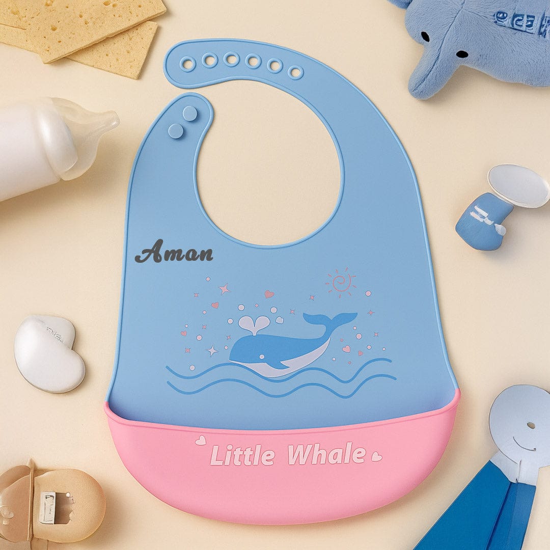Personalized Silicone Baby Bib.