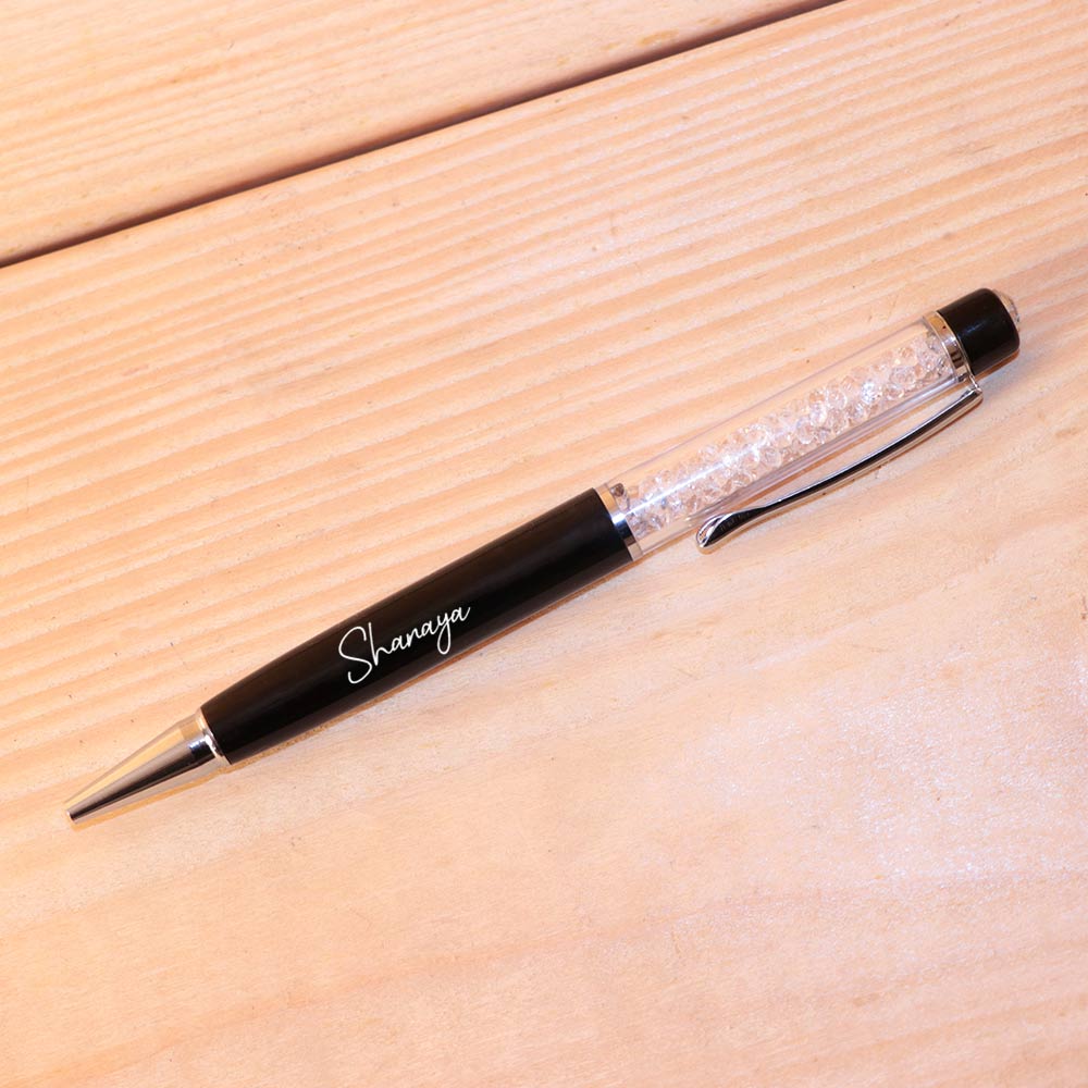 Customized Crystal Pen - Black