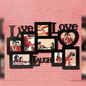 Anniversary Wooden Photo Frame With Name