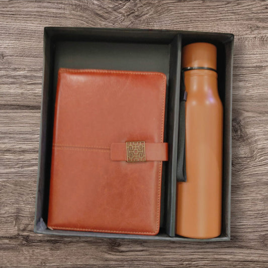 personalized diary bottle combo