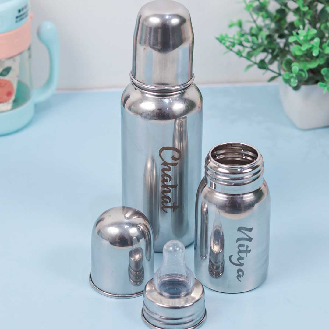 Customise Steel  Baby Milk Bottle