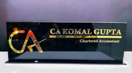 Professional Desk Name Plate for CA | Professional Desk | Gift for CA
