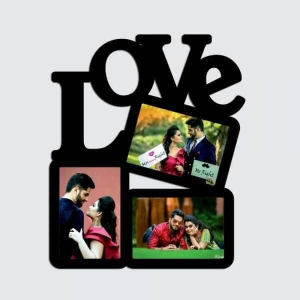 Anniversary Wooden Photo Frame With Name